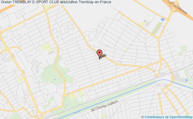 plan association Tremblay E-sport Club Tremblay-en-France