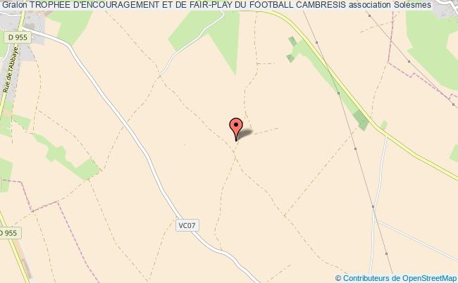 plan association Trophee D'encouragement Et De Fair-play Du Football Cambresis Solesmes