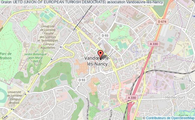 plan association Uetd (union Of European Turkish Democrats) Vandoeuvre-lès-Nancy