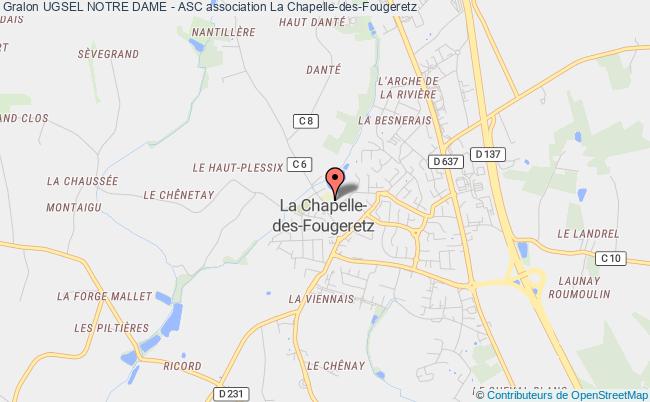 plan association Ugsel Notre Dame - Asc La    Chapelle-des-Fougeretz