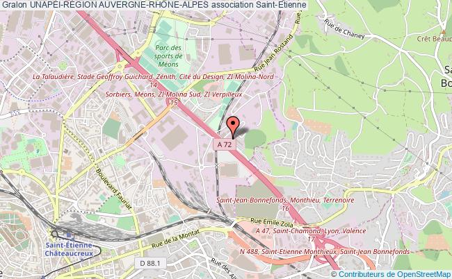 plan association UnapÉi-rÉgion Auvergne-rhÔne-alpes Saint-Étienne