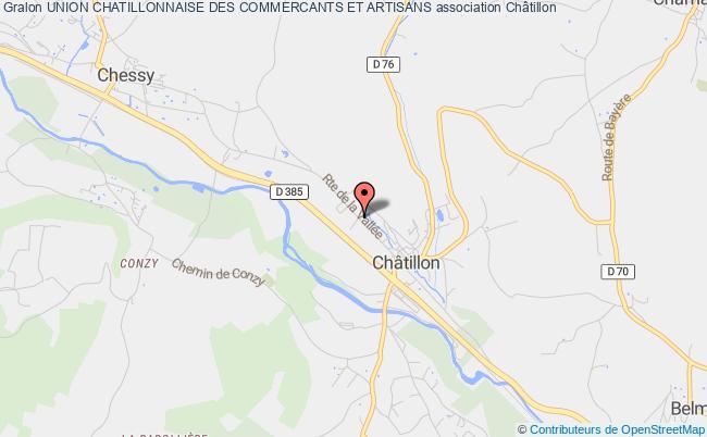 plan association Union Chatillonnaise Des Commercants Et Artisans Châtillon