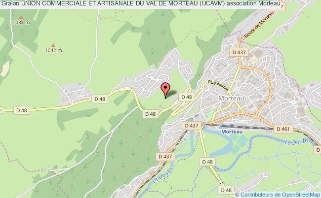 plan association Union Commerciale Et Artisanale Du Val De Morteau (ucavm) Morteau