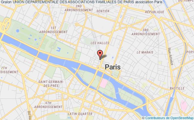 plan association Union Departementale Des Associations Familiales De Paris Paris