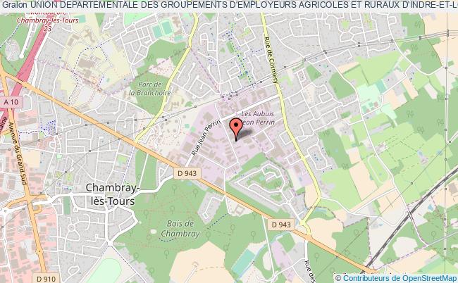plan association Union Departementale Des Groupements D'employeurs Agricoles Et Ruraux D'indre-et-loire Chambray-lès-Tours Cedex