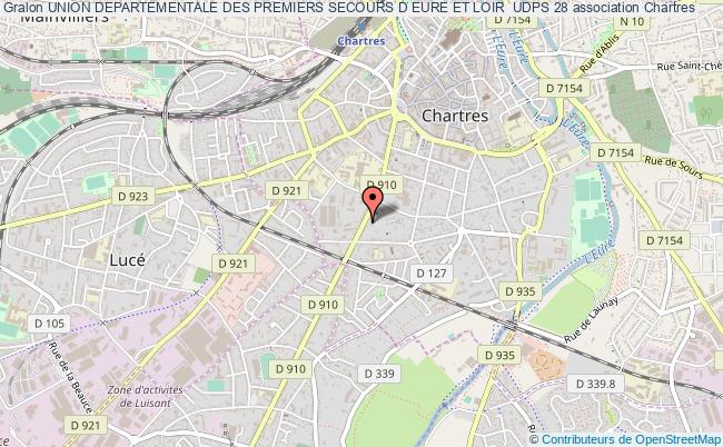 plan association Union Departementale Des Premiers Secours D Eure Et Loir  Udps 28 Chartres