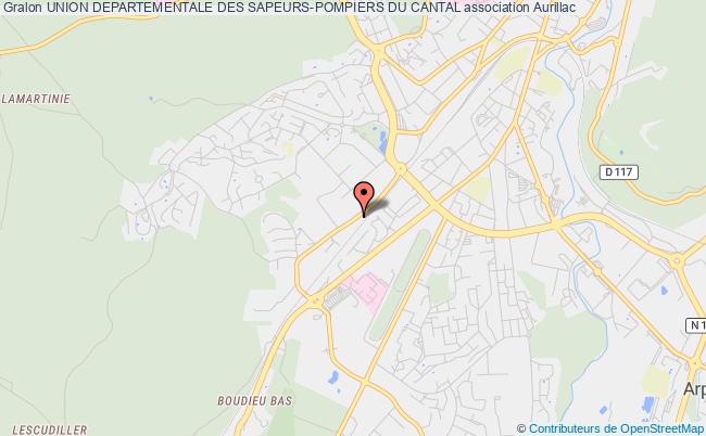 plan association Union Departementale Des Sapeurs-pompiers Du Cantal Aurillac
