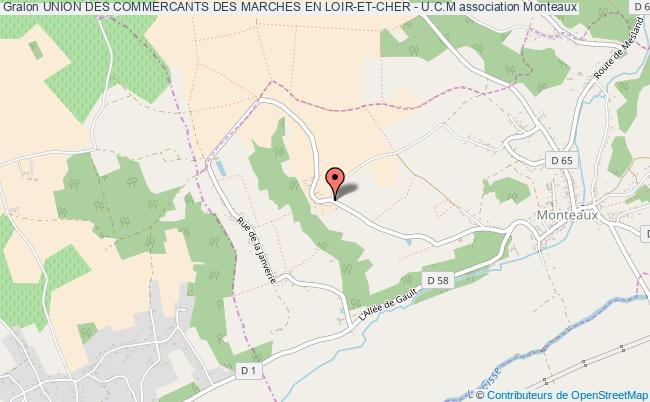 plan association Union Des Commercants Des Marches En Loir-et-cher - U.c.m Monteaux