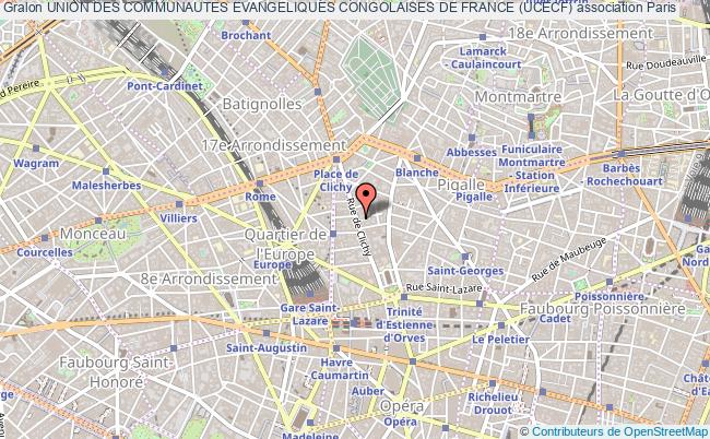 plan association Union Des Communautes Evangeliques Congolaises De France (ucecf) Paris