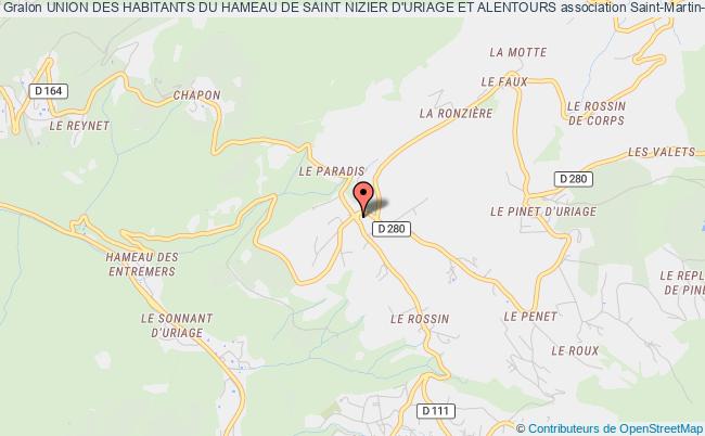 plan association Union Des Habitants Du Hameau De Saint Nizier D'uriage Et Alentours Saint-Martin-d'Uriage
