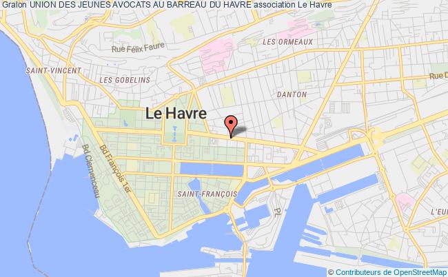 plan association Union Des Jeunes Avocats Au Barreau Du Havre Le Havre