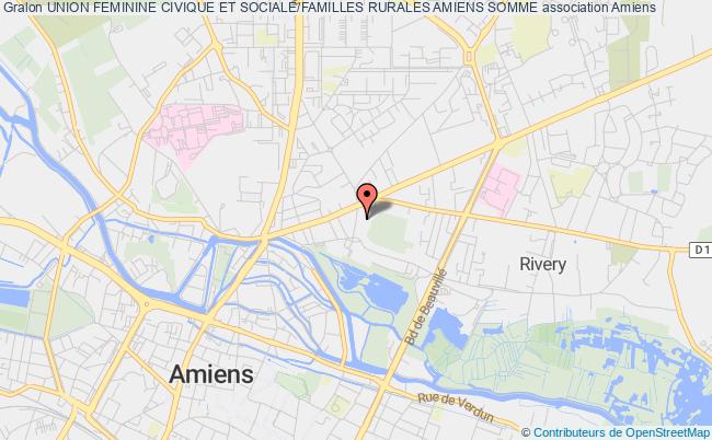 plan association Union Feminine Civique Et Sociale/familles Rurales Amiens Somme Amiens