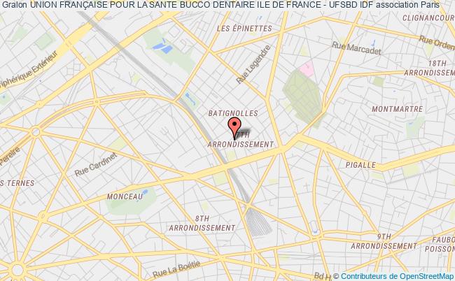 plan association Union FranÇaise Pour La Sante Bucco Dentaire Ile De France - Ufsbd Idf Paris