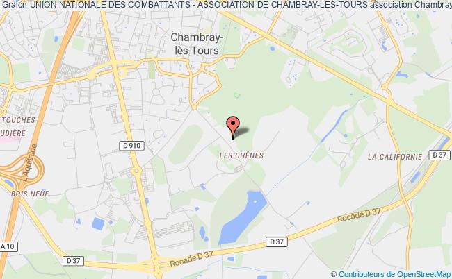 plan association Union Nationale Des Combattants - Association De Chambray-les-tours Chambray-lès-Tours