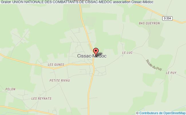 plan association Union Nationale Des Combattants De Cissac-medoc Cissac-Médoc