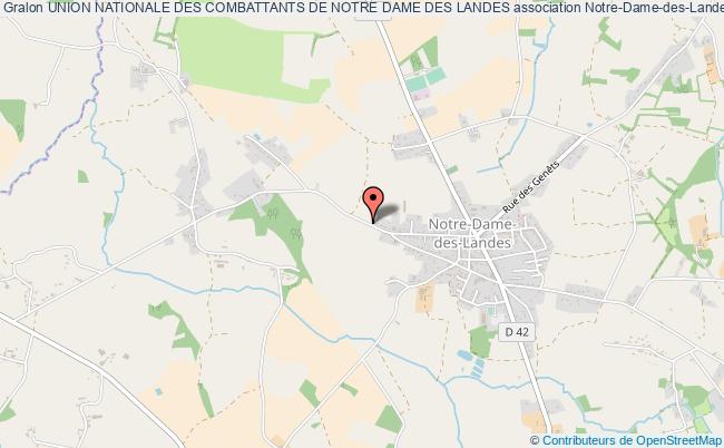 plan association Union Nationale Des Combattants De Notre Dame Des Landes Notre-Dame-des-Landes