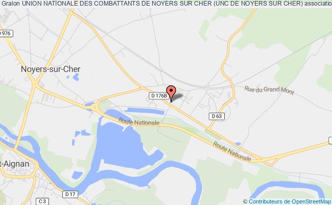 plan association Union Nationale Des Combattants De Noyers Sur Cher (unc De Noyers Sur Cher) Noyers-sur-Cher