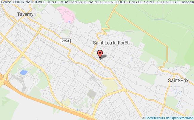 plan association Union Nationale Des Combattants De Saint Leu La Foret - Unc De Saint Leu La Foret Saint-Leu-la-Forêt