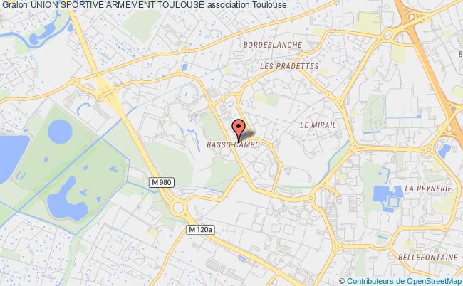 plan association Union Sportive Armement Toulouse Toulouse Cedex