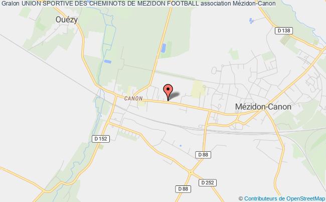plan association Union Sportive Des Cheminots De Mezidon Football Mézidon-Vallée-d'Auge