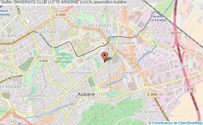 plan association Universite Club Lutte Arverne (ucla) Aubière