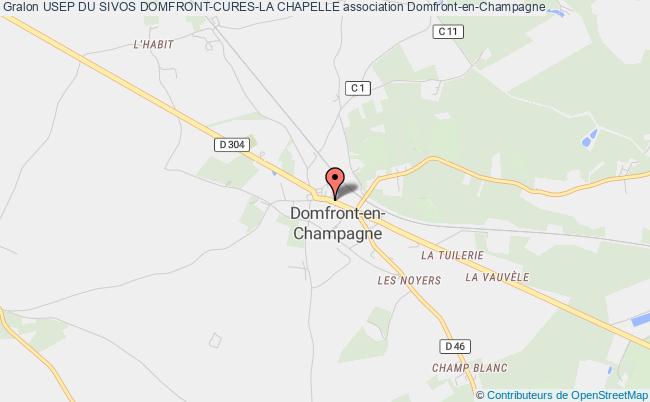 plan association Usep Du Sivos Domfront-cures-la Chapelle Domfront-en-Champagne