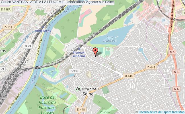 plan association Vanessa ' Aide A La Leucemie ' Vigneux-sur-Seine