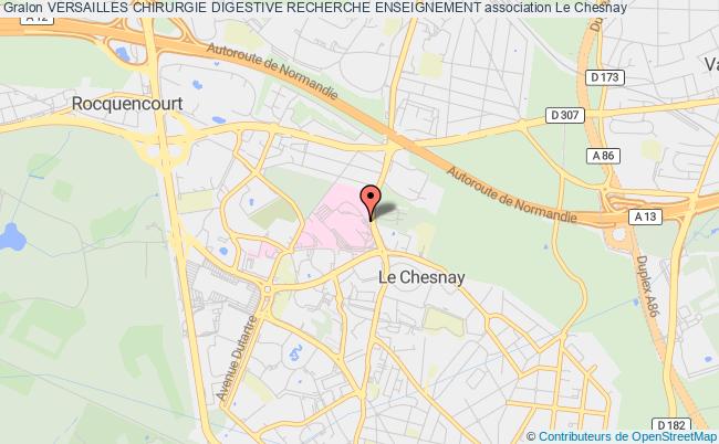 plan association Versailles Chirurgie Digestive Recherche Enseignement Chesnay-Rocquencourt