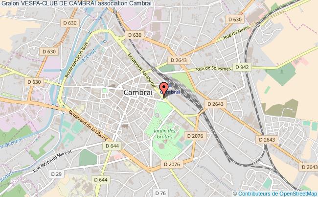 plan association Vespa-club De Cambrai Cambrai