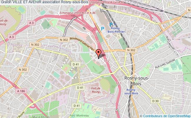 plan association Ville Et Avenir Rosny-sous-Bois