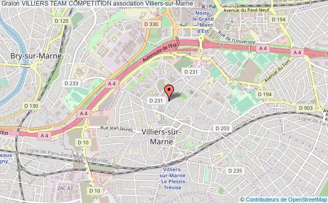 plan association Villiers Team Competition Villiers-sur-Marne
