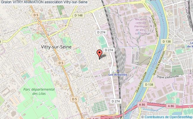 plan association Vitry Animation Vitry-sur-Seine