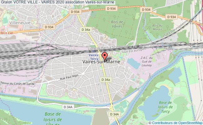 plan association Votre Ville - Vaires 2020 Vaires-sur-Marne