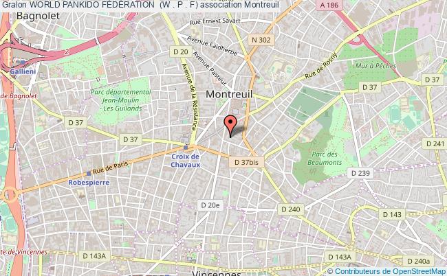 plan association World Pankido FÉdÉration  (w . P . F) Montreuil