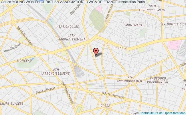 plan association Young Women Christian Association - Ywca De France Paris