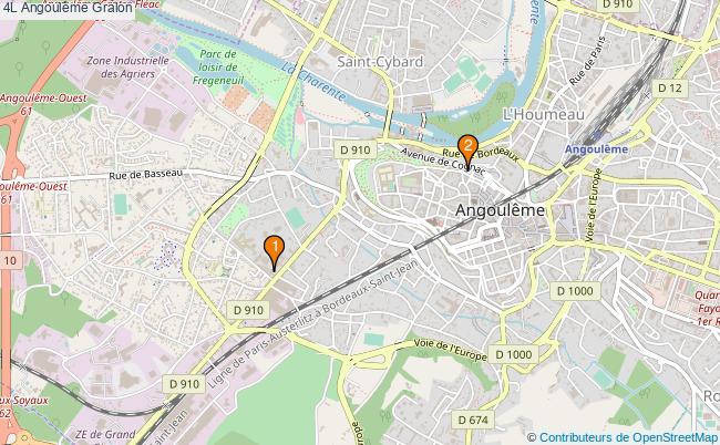 plan 4L Angoulême Associations 4L Angoulême : 3 associations