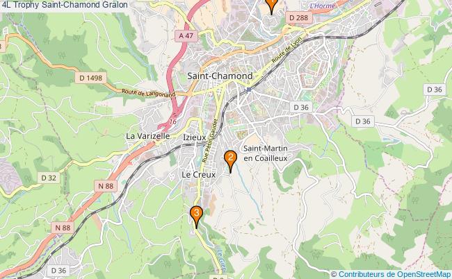 plan 4L Trophy Saint-Chamond Associations 4L Trophy Saint-Chamond : 4 associations