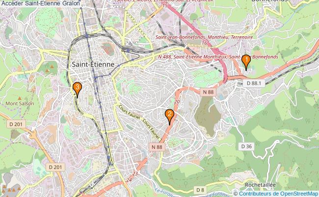 plan Accéder Saint-Etienne Associations Accéder Saint-Etienne : 4 associations