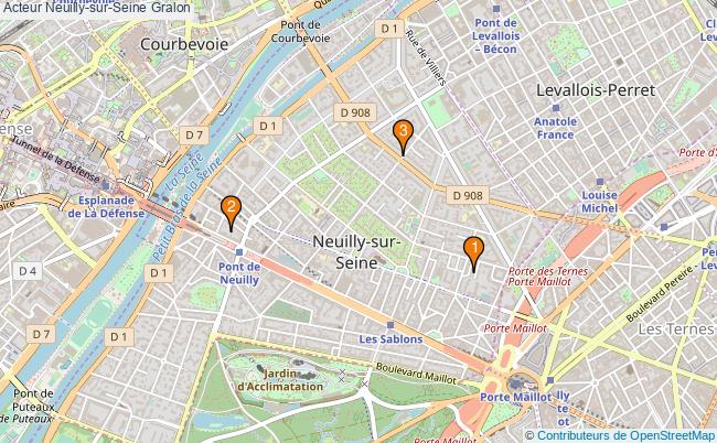 plan Acteur Neuilly-sur-Seine Associations Acteur Neuilly-sur-Seine : 3 associations