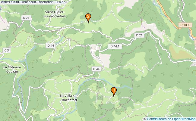 plan Aides Saint-Didier-sur-Rochefort Associations aides Saint-Didier-sur-Rochefort : 2 associations