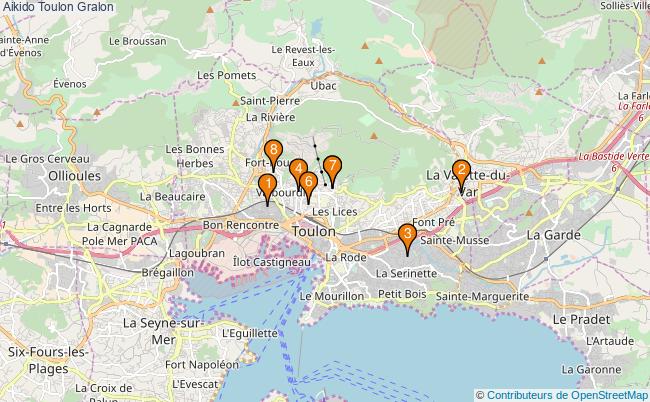 plan Aikido Toulon Associations Aikido Toulon : 7 associations
