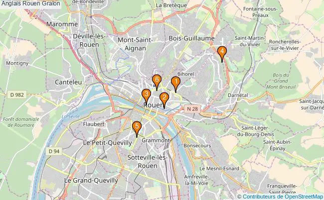 plan Anglais Rouen Associations Anglais Rouen : 5 associations