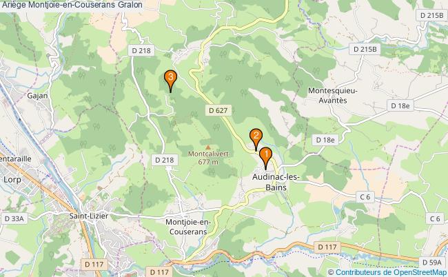 plan Ariège Montjoie-en-Couserans Associations Ariège Montjoie-en-Couserans : 3 associations