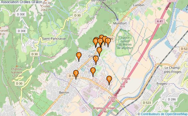 plan Association Crolles Associations association Crolles : 20 associations