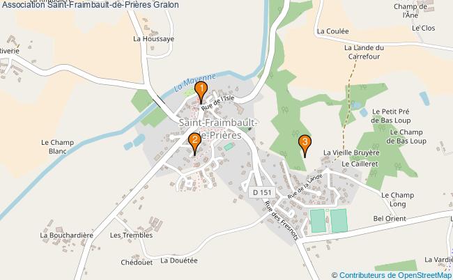 plan Association Saint-Fraimbault-de-Prières Associations association Saint-Fraimbault-de-Prières : 4 associations