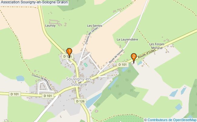 plan Association Souvigny-en-Sologne Associations association Souvigny-en-Sologne : 2 associations