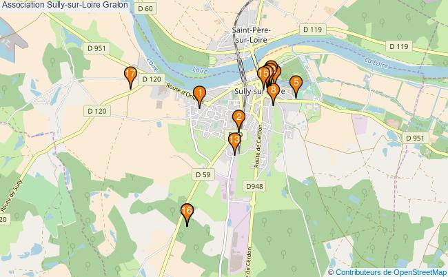 plan Association Sully-sur-Loire Associations association Sully-sur-Loire : 21 associations