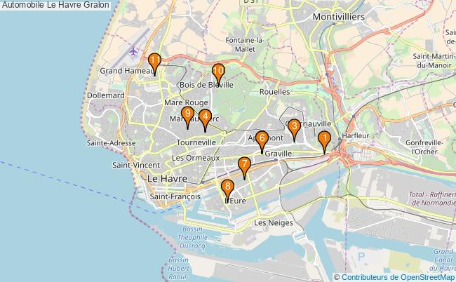 plan Automobile Le Havre Associations Automobile Le Havre : 13 associations