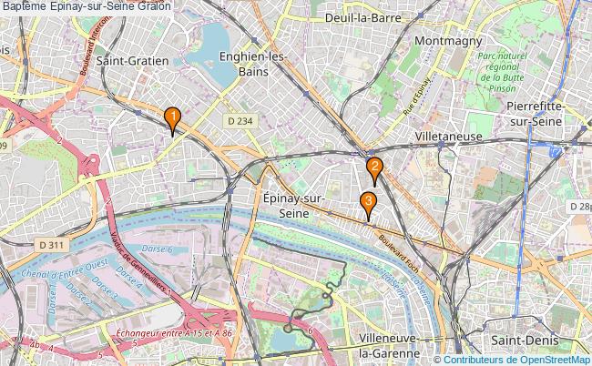 plan Baptême Epinay-sur-Seine Associations baptême Epinay-sur-Seine : 3 associations