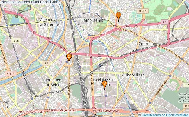 plan Bases de données Saint-Denis Associations bases de données Saint-Denis : 3 associations